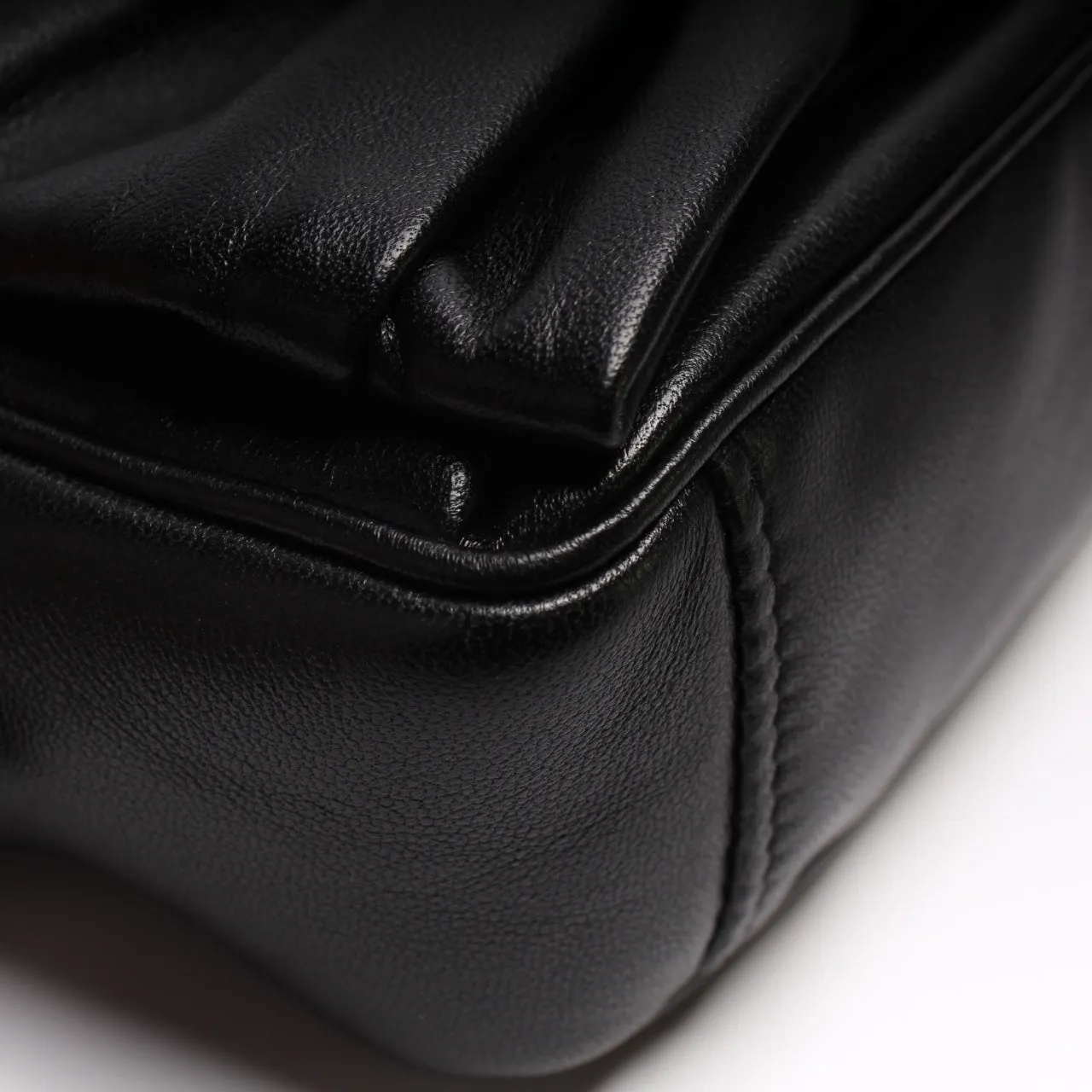 1BH166 Nappa Bow Crossbody Clutch
