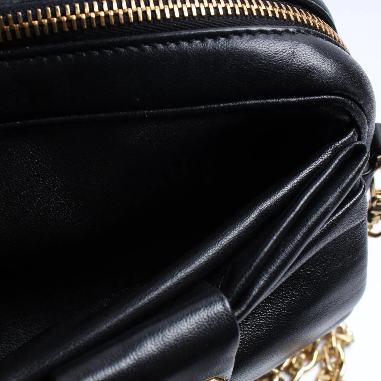 1BH166 Nappa Bow Crossbody Clutch