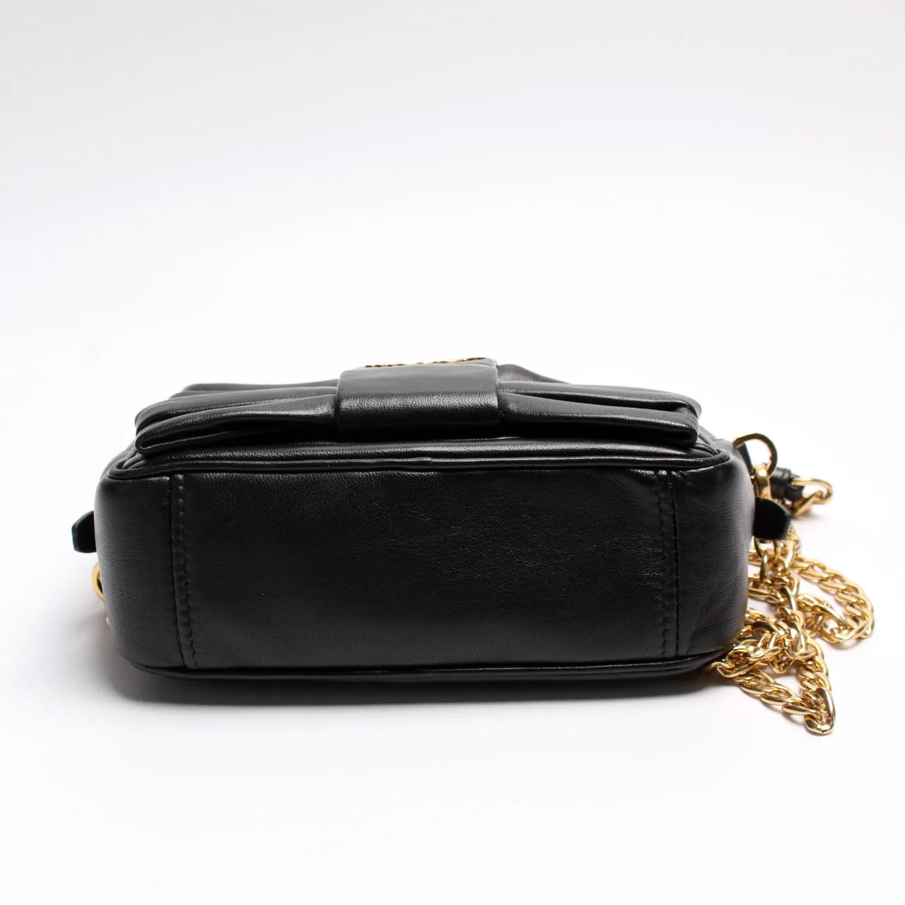 1BH166 Nappa Bow Crossbody Clutch