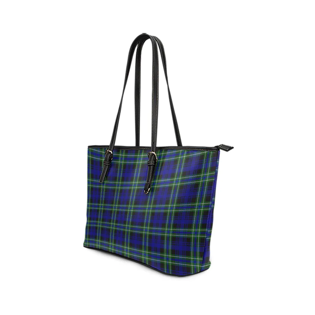 Arbuthnot Modern Tartan Leather Tote Bag