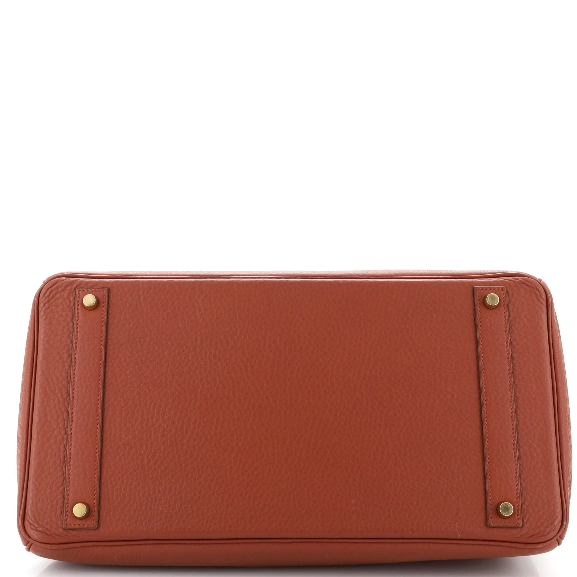 Birkin Handbag Rouge Venetian Clemence with Gold Hardware 40