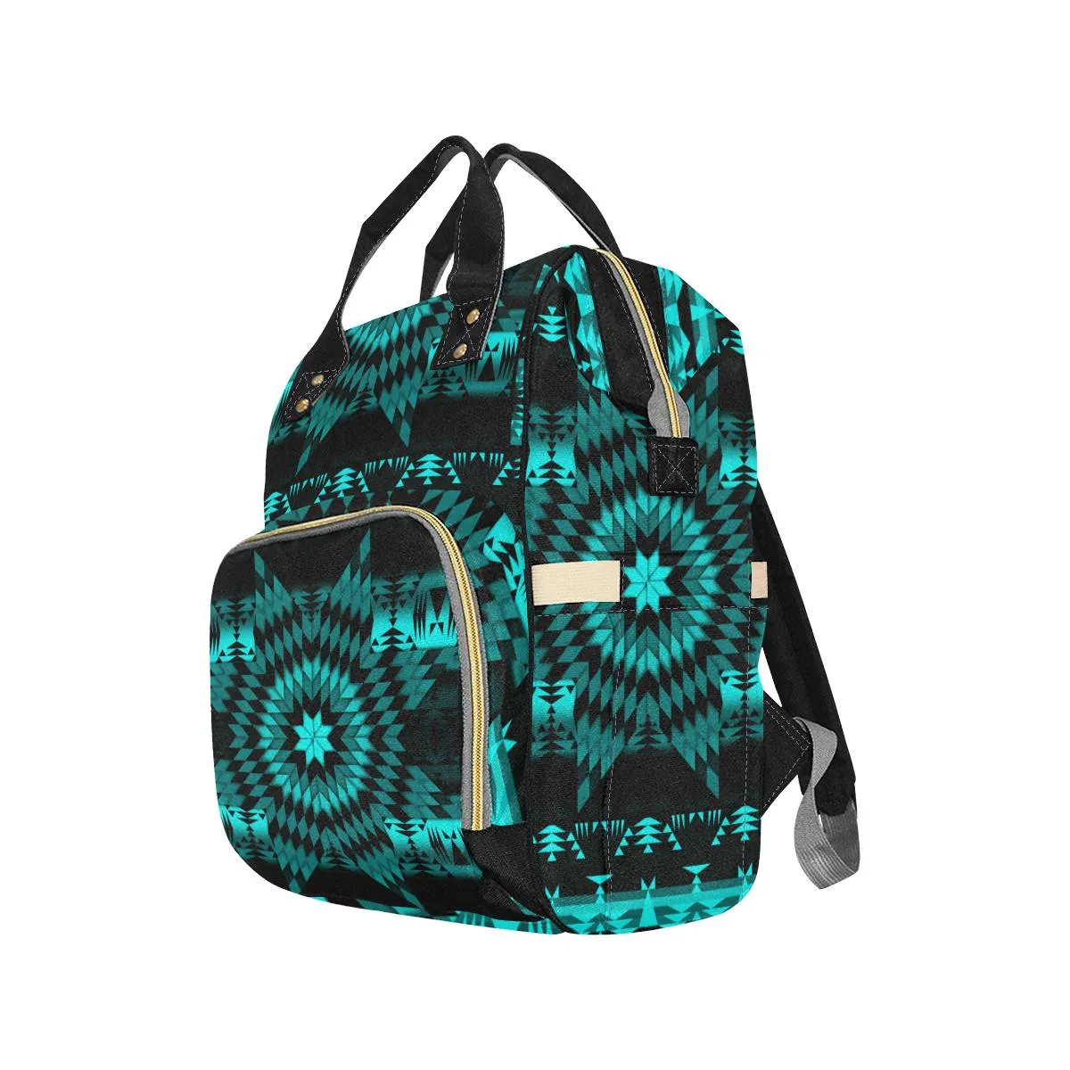 Black Sky Star Multi-Function Diaper Backpack