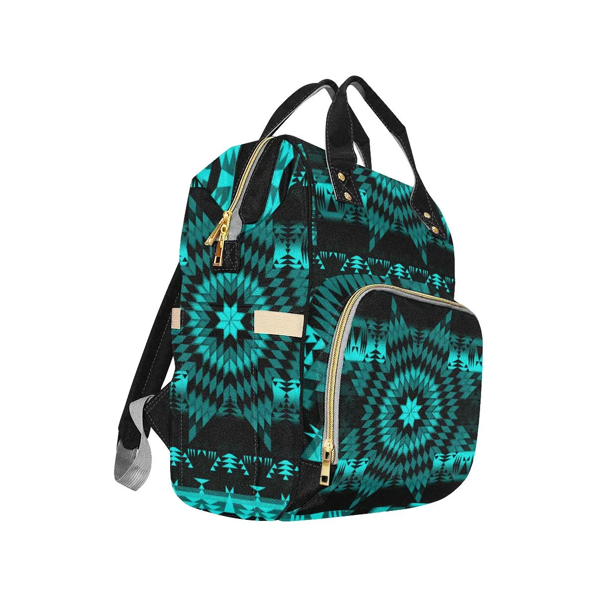 Black Sky Star Multi-Function Diaper Backpack