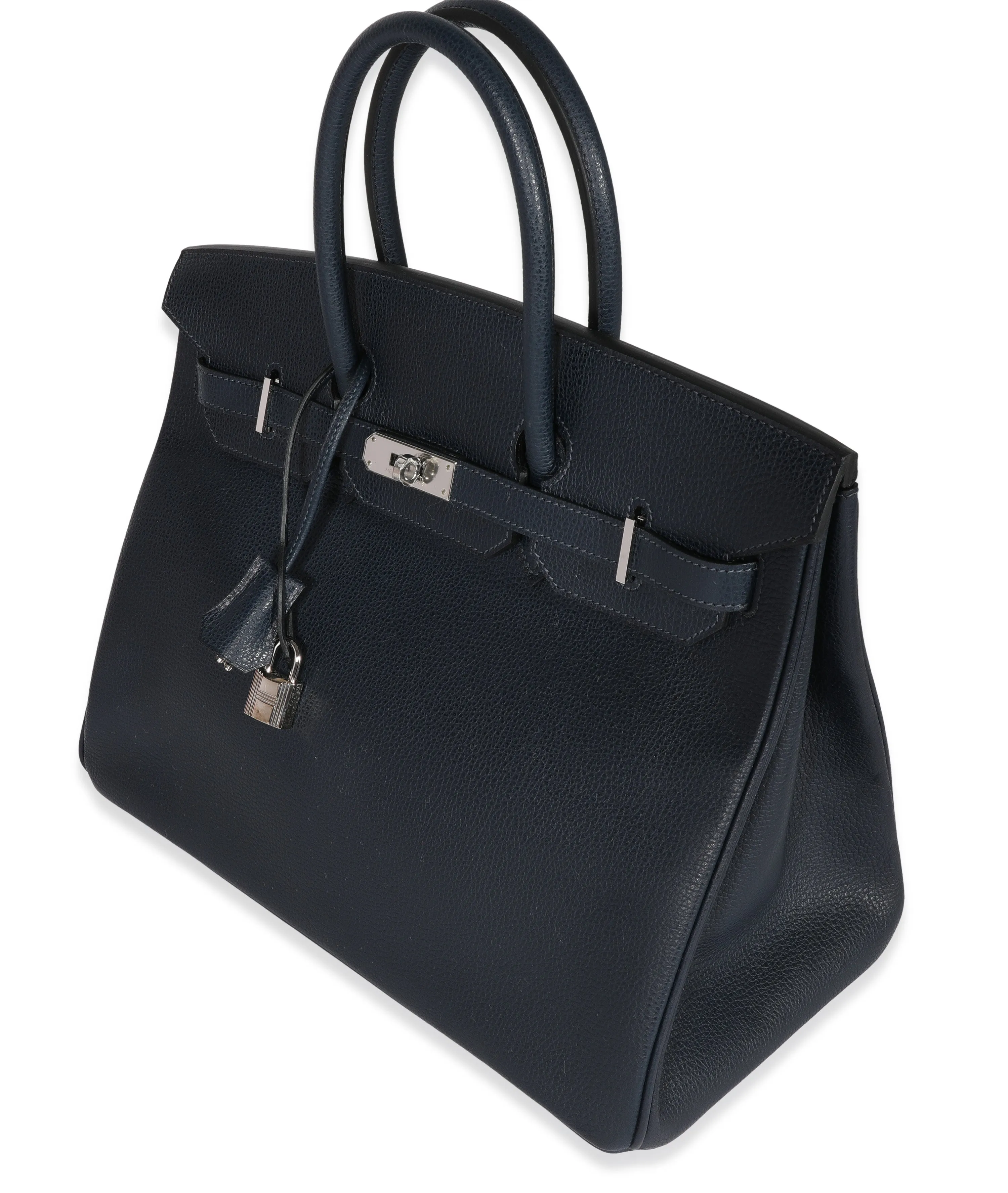 Bleu Indigo Vache Liegee Birkin 35 PHW