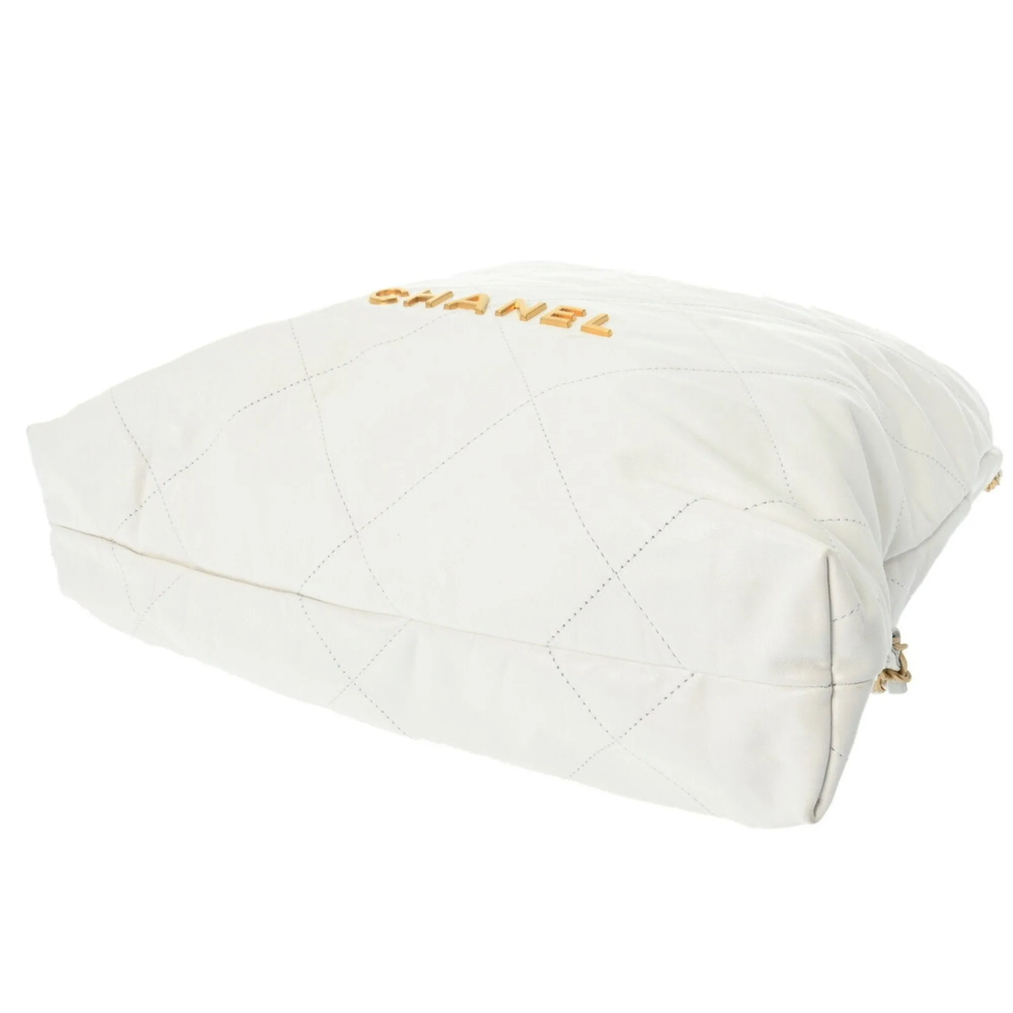 CHANEL Chanel 22 Large Backpack White AS3313 Women's Calfskin Backpack/Daypack