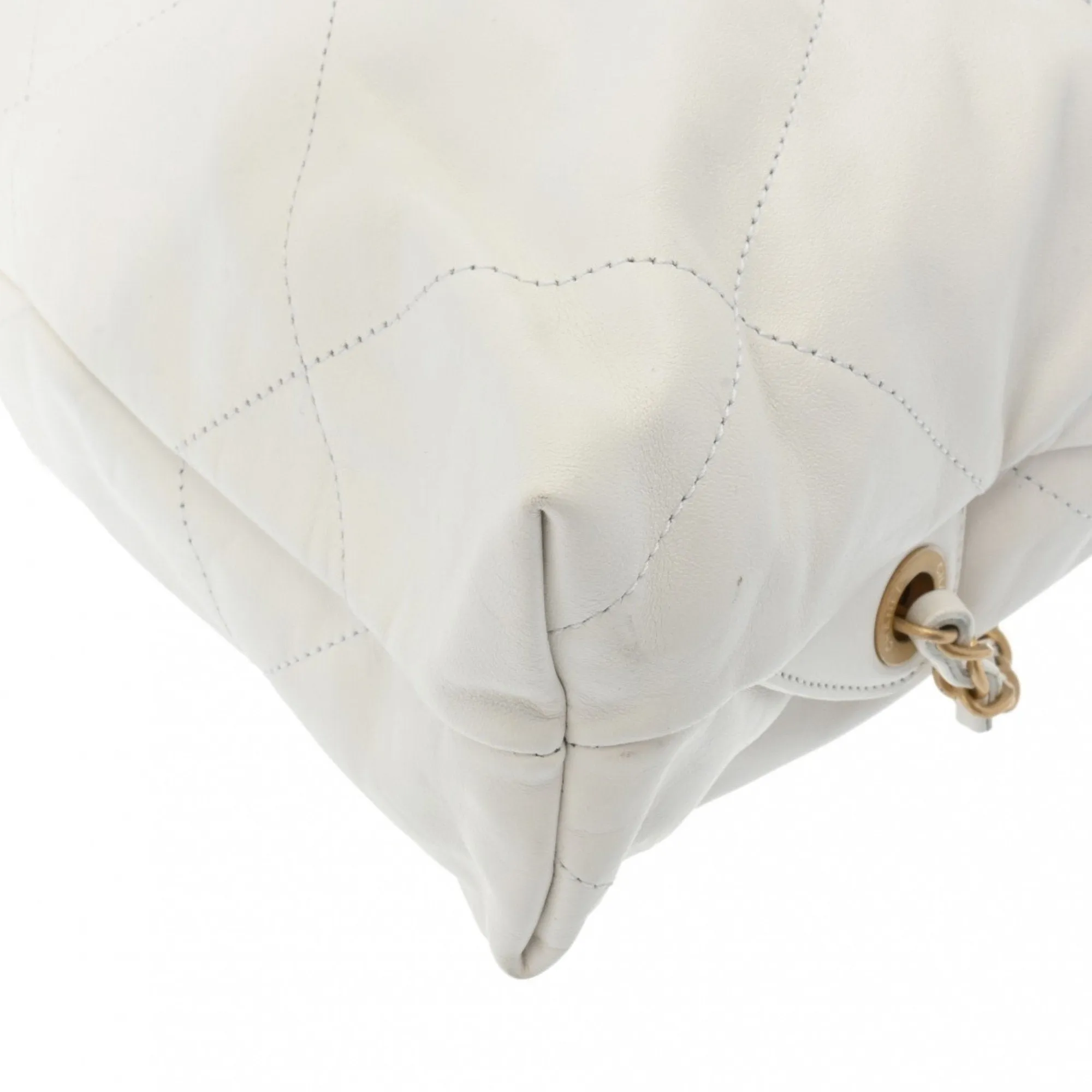 CHANEL Chanel 22 Large Backpack White AS3313 Women's Calfskin Backpack/Daypack