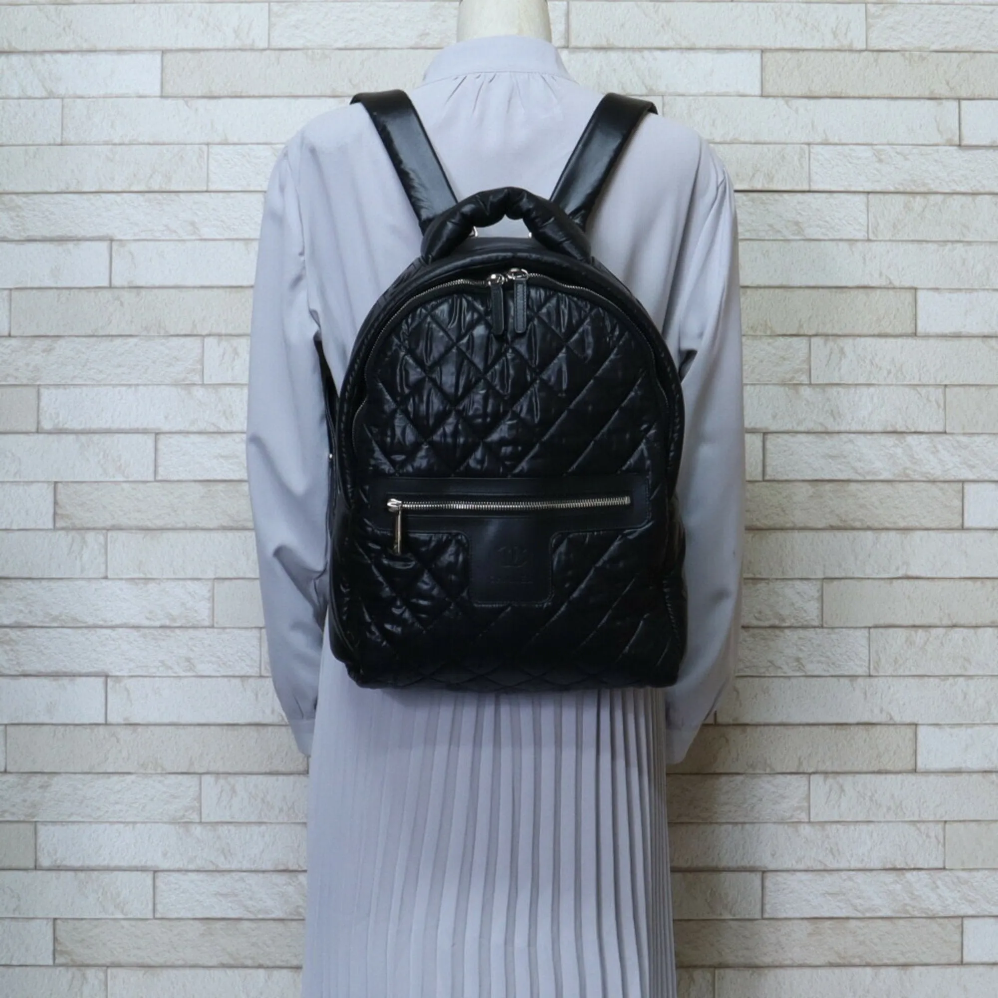 CHANEL Coco Cocoon Backpack/Daypack Chanel Nylon A92559 Women's