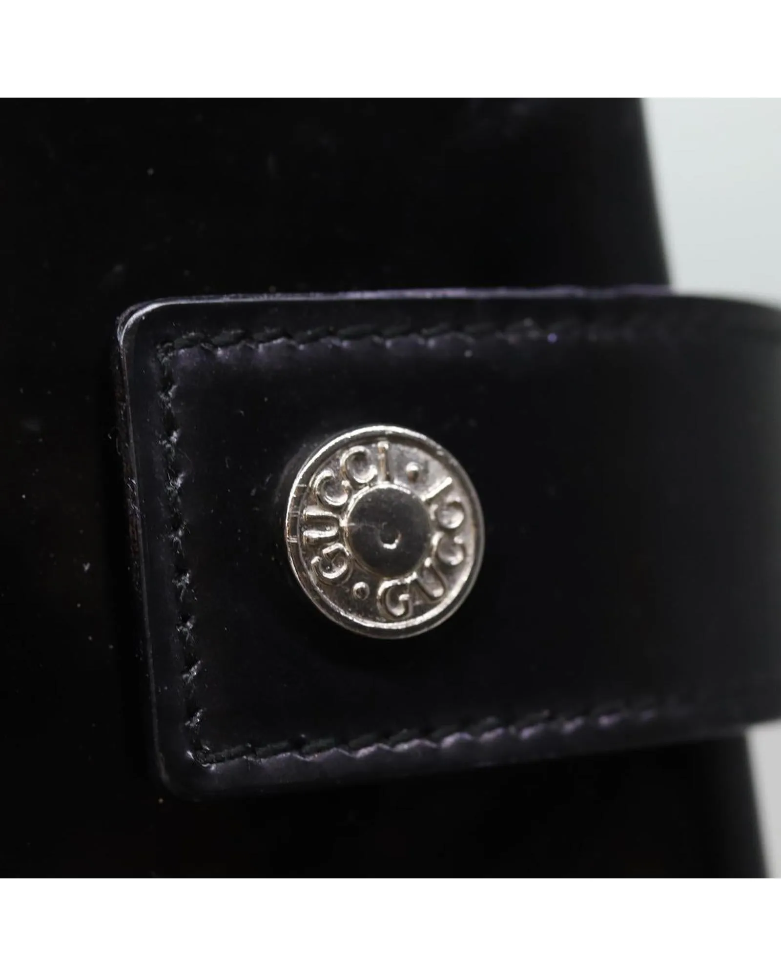 Enamel Black Hand Bag with Unique Charm and Italian Craftsmanship