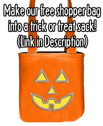 Jack O'Lantern Halloween Applique for 18" Dolls