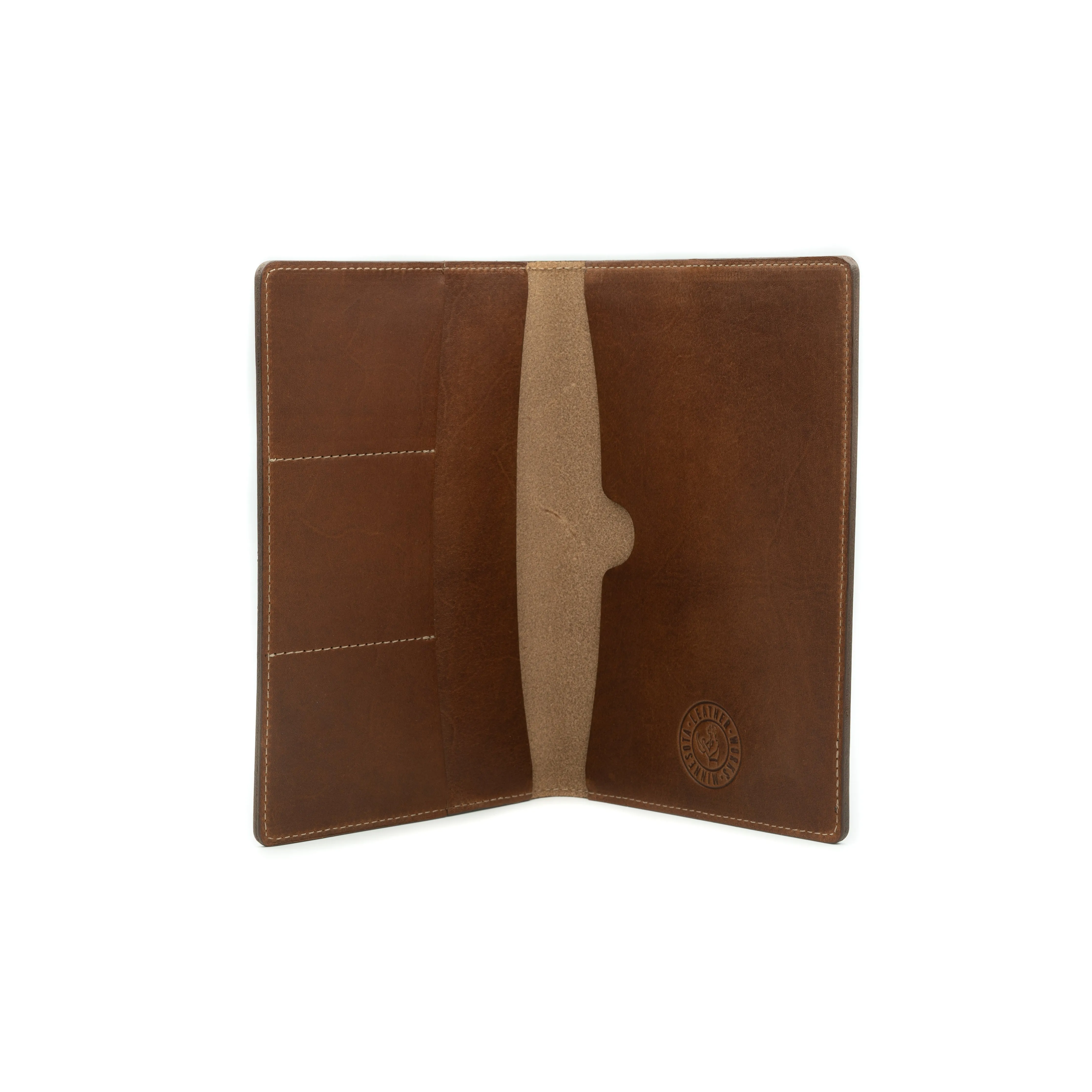 Large Navigator Note Wallet - Mahogany