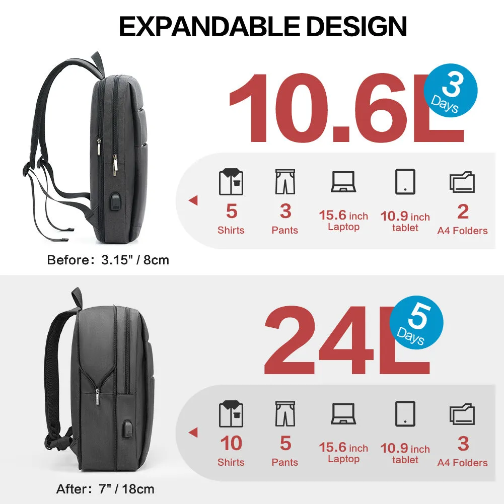 OIWAS  Large Capacity Expandable Backpack