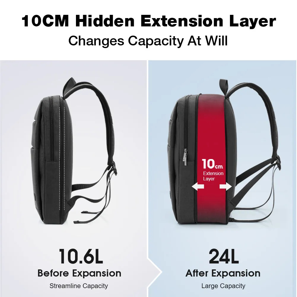 OIWAS  Large Capacity Expandable Backpack