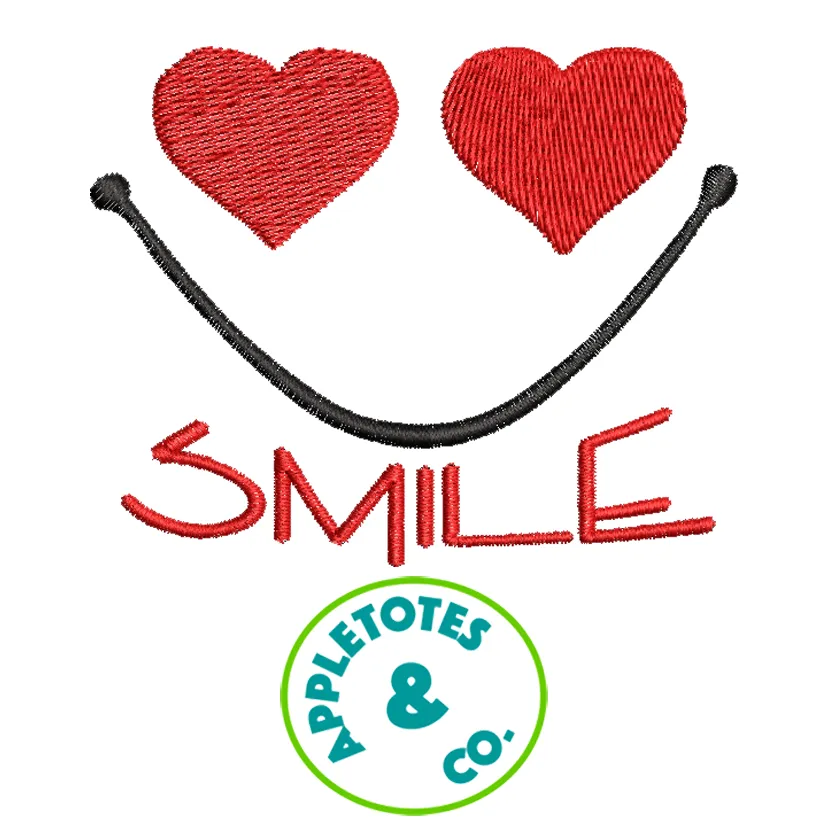 Smile Machine Embroidery File for 18" Dolls