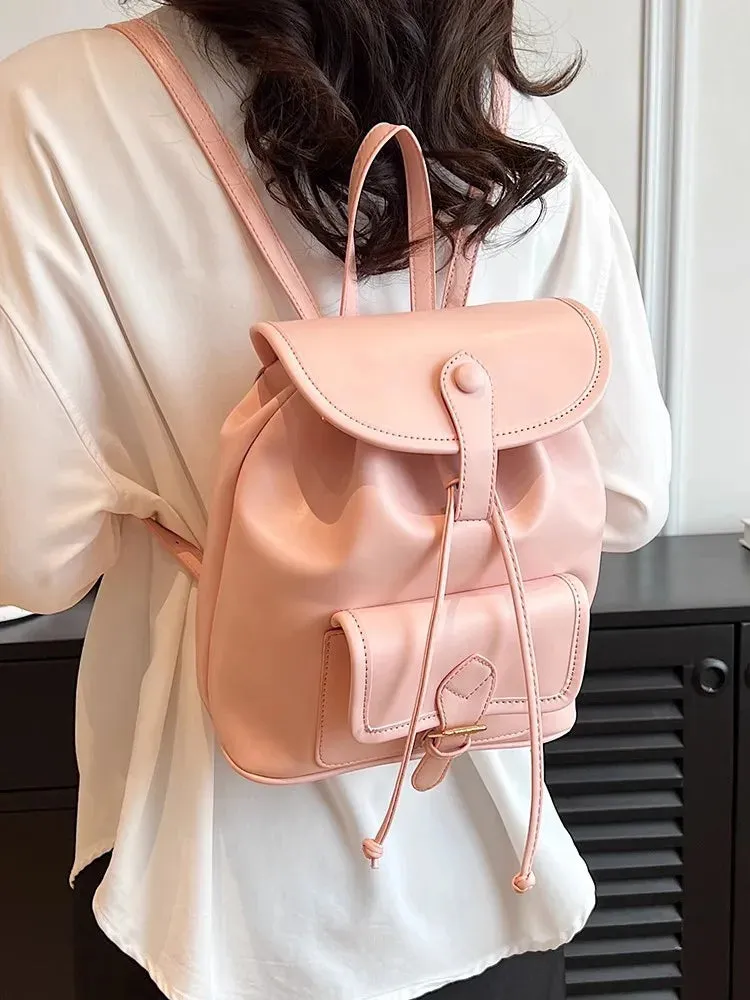 UAKISS  -  Brand Back Pack Small PU Leather Backpack Women School Bags For Teenagers Girls Luxury Backpacks  new Daypack bagpack pink