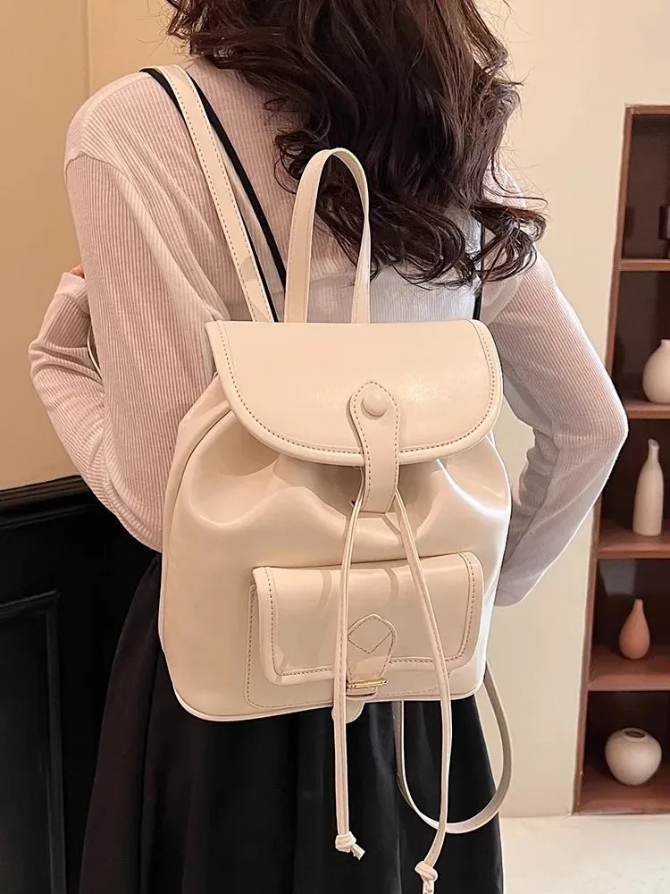 UAKISS  -  Brand Back Pack Small PU Leather Backpack Women School Bags For Teenagers Girls Luxury Backpacks  new Daypack bagpack pink