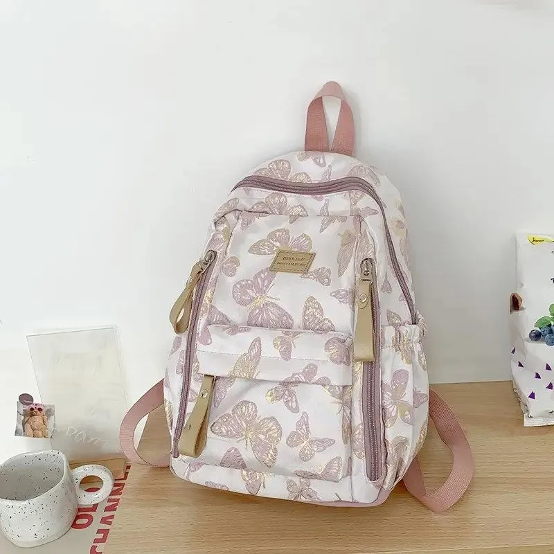 UAKISS  -  Butterfly Print Backpacks for Ladies High Capacity Fashion Design Womens Backpack College Style Casual Versatile Female Bag