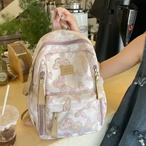 UAKISS  -  Butterfly Print Backpacks for Ladies High Capacity Fashion Design Womens Backpack College Style Casual Versatile Female Bag
