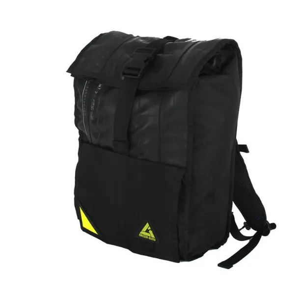 Upcycled Backpack- USA made from Upcycled inner tubes & street sign scraps - Save Landfill Space!