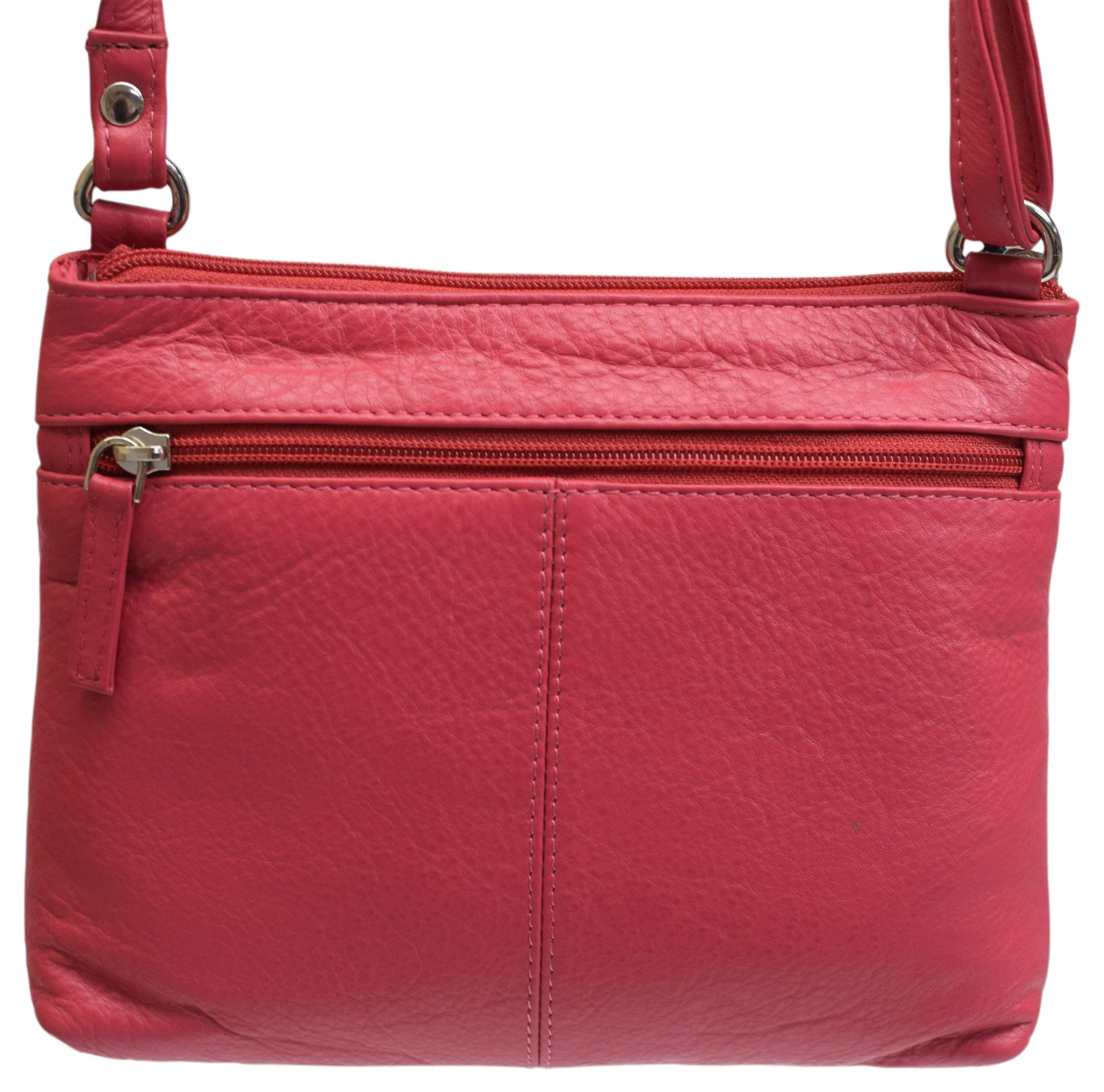 Womens Premium Leather Luxury Crossbody Shoulder Handbag Purse for Ladies